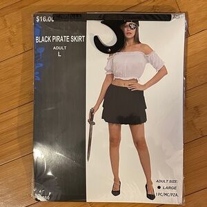 Black Pirate Skirt for Women